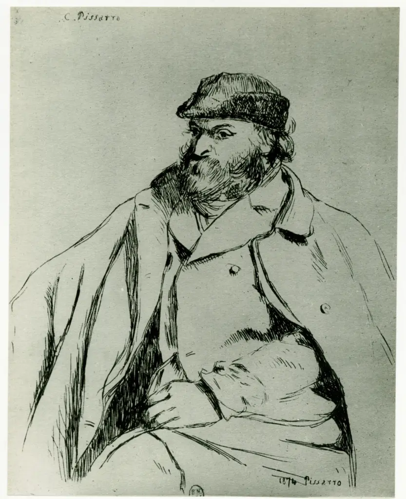 Anonimo , Pissarro, Camille - sec. XIX - Paul Cezanne , fronte