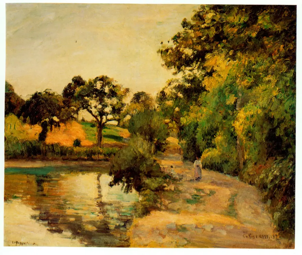 Anonimo , Pissarro, Camille - sec. XIX - La mare &agrave; Montfoucault , fronte