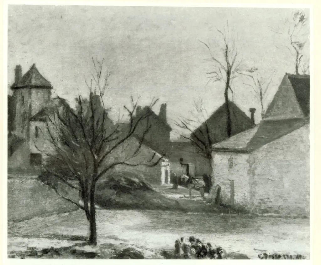 Anonimo , Pissarro, Camille - sec. XIX - Cour de ferme a Pontoise , fronte