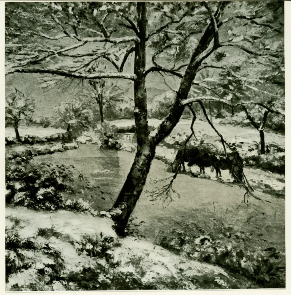 Anonimo , Pissarro, Camille - sec. XIX - Effet d'Hiver , fronte