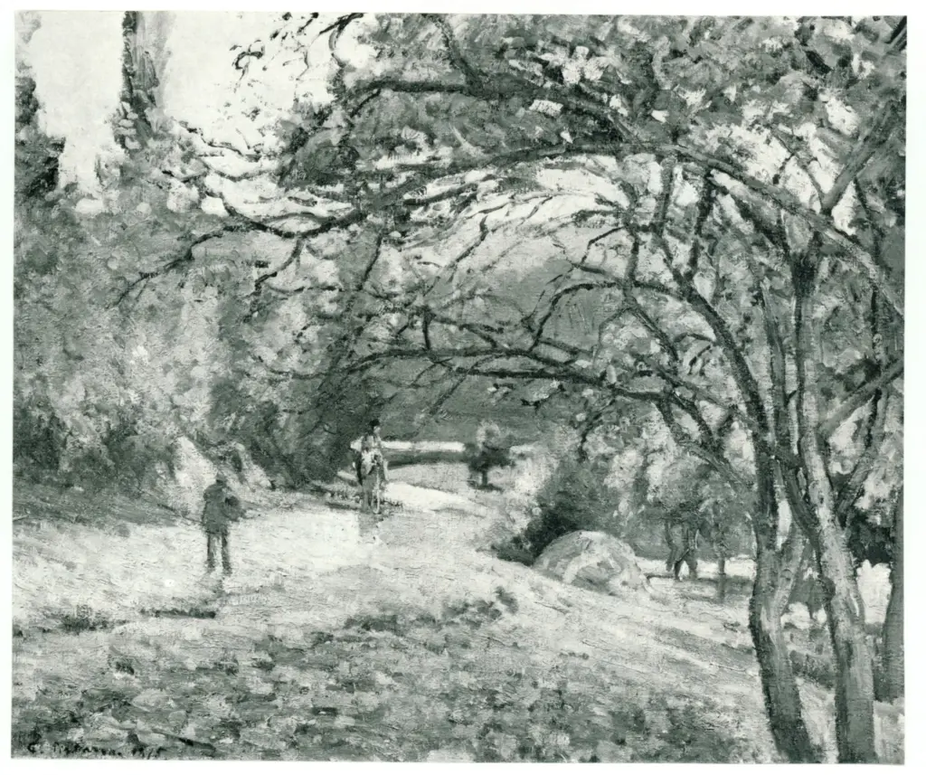 Anonimo , Pissarro, Camille - sec. XIX - Paysage sous - bois a Pontoise , fronte