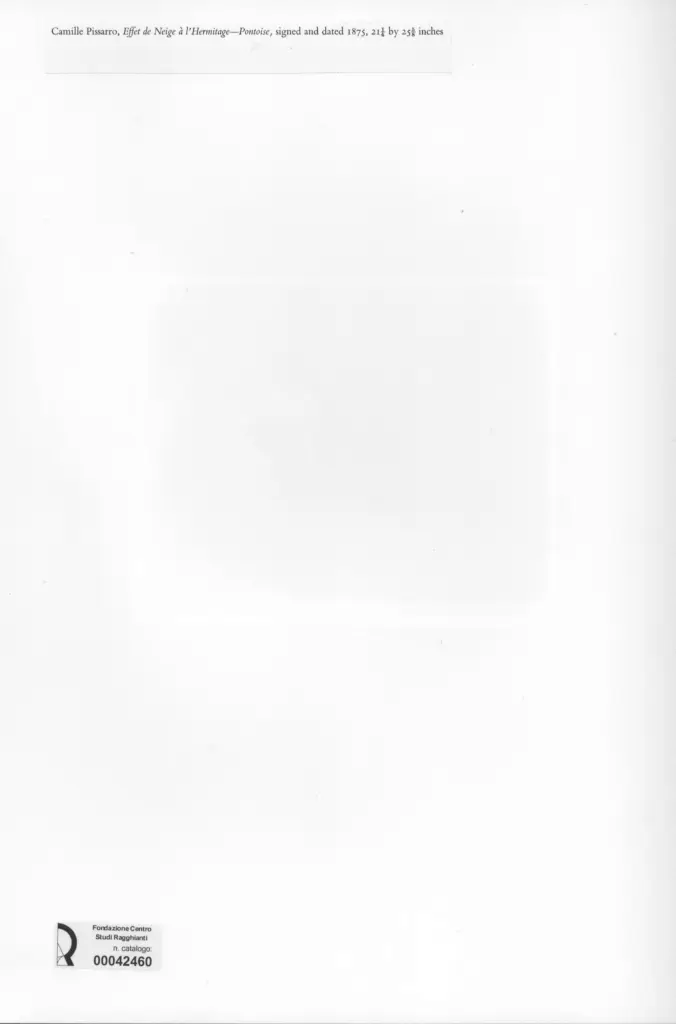 Anonimo , Pissarro, Camille - sec. XIX - Effet de Neige &agrave; l'Hermitage, Pontoise , retro
