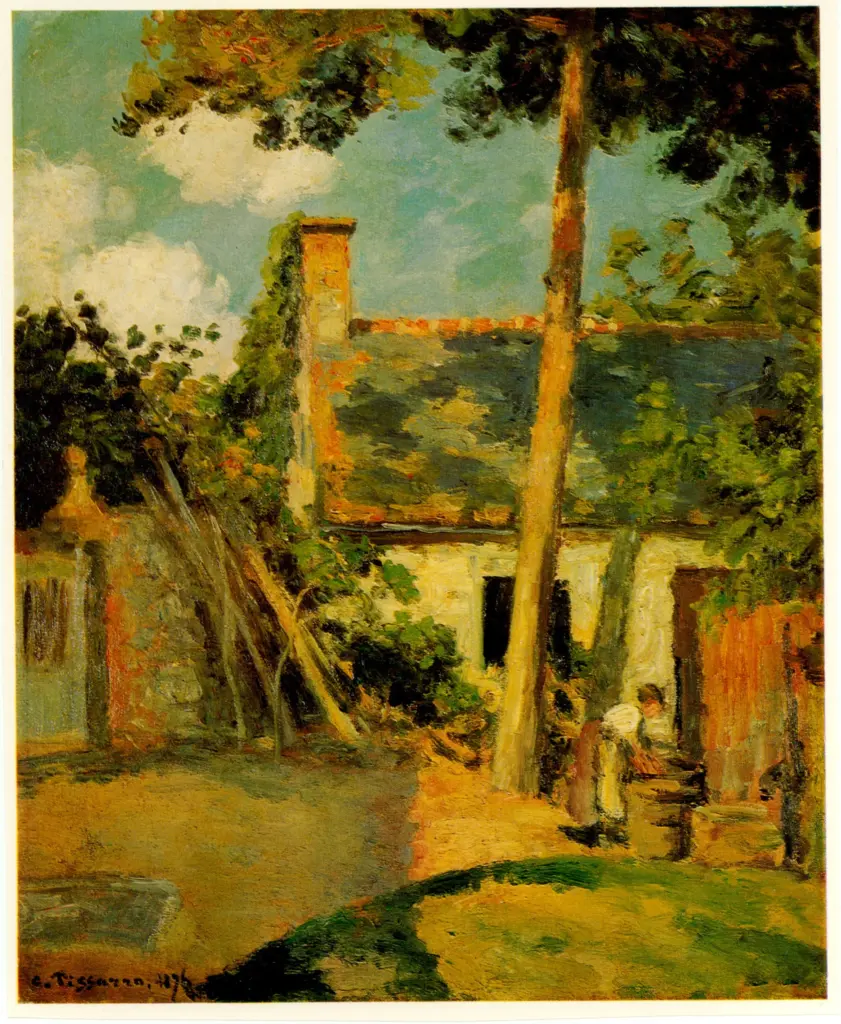 Anonimo , Pissarro, Camille - sec. XIX - Maison de Piette &agrave; Montfoucault , fronte