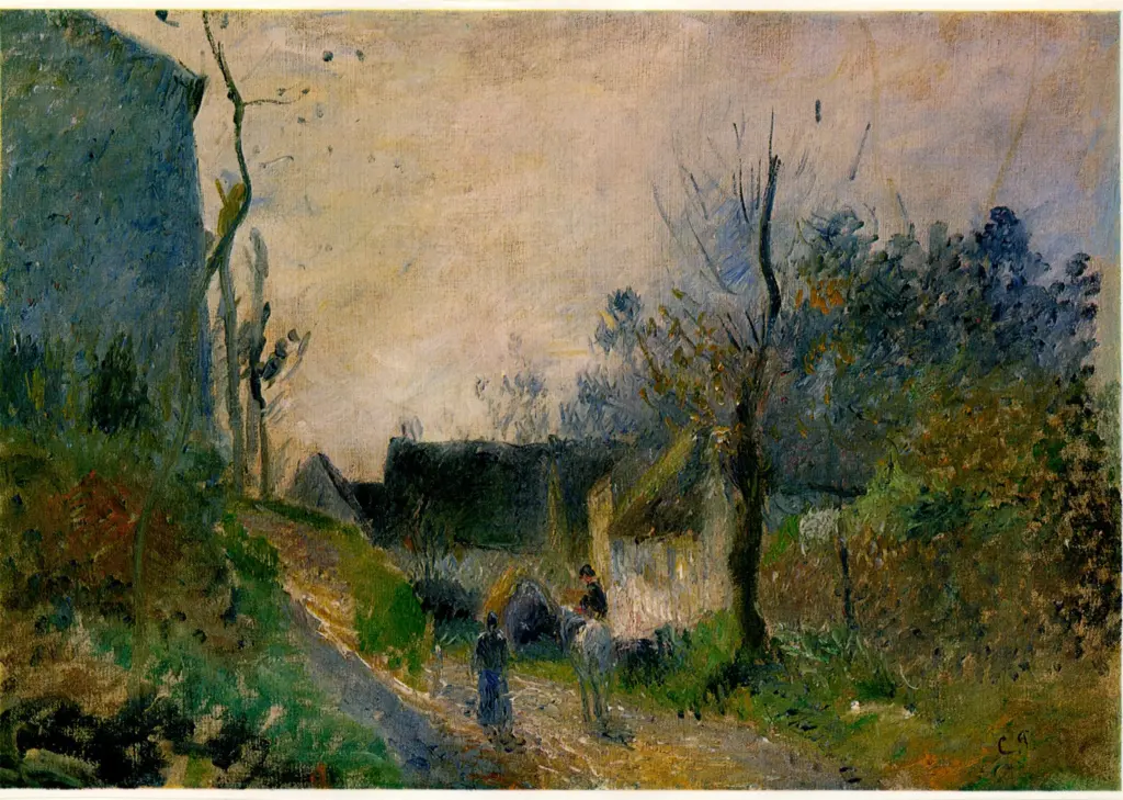 Anonimo , Pissarro, Camille - sec. XIX - Paesaggio invernale