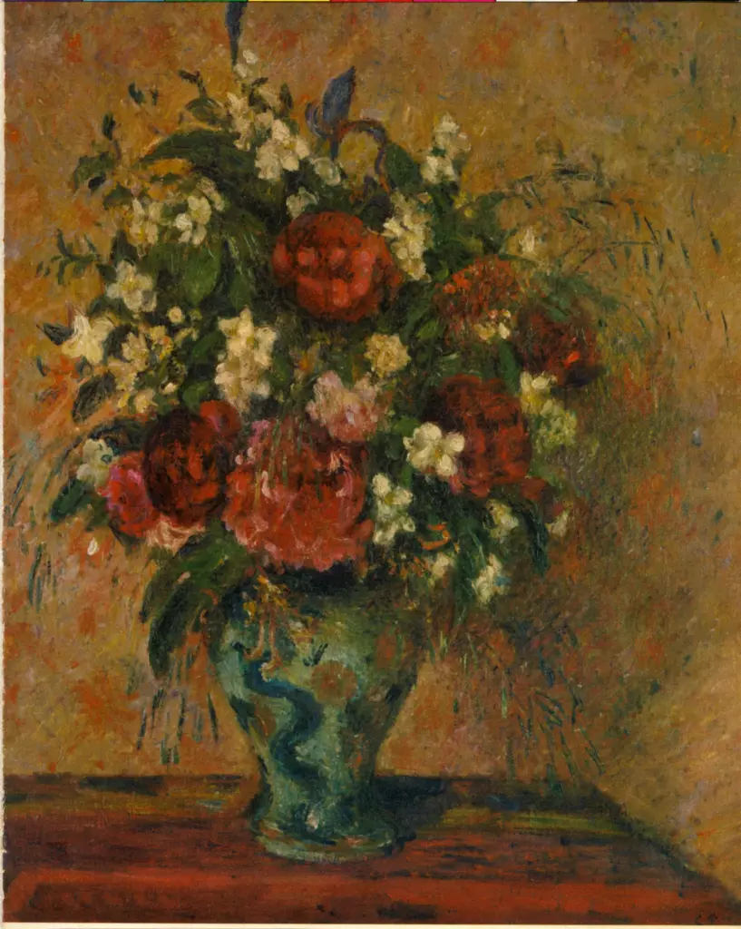 Anonimo , Pissarro, Camille - sec. XIX - Bouquet di fiori , fronte