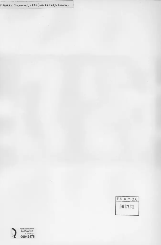 Anonimo , Pissarro, Camille - sec. XIX - Paesaggio , retro