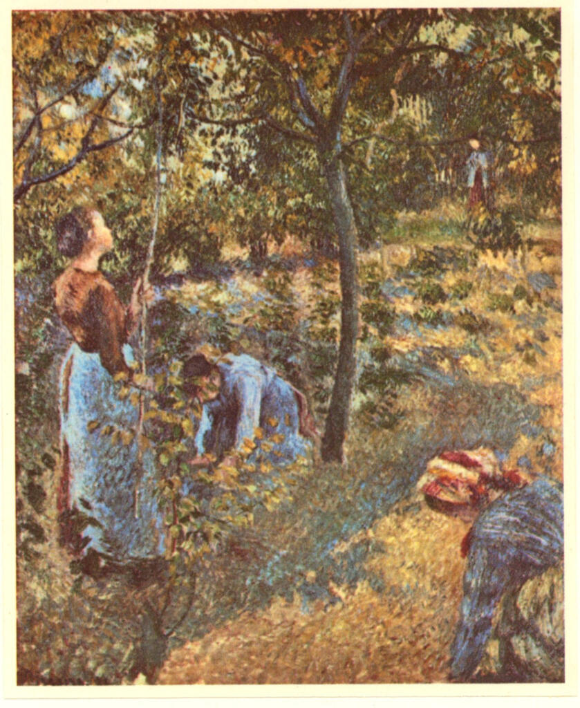Anonimo , Pissarro, Camille - sec. XIX - Cueilleusseus de Pommes