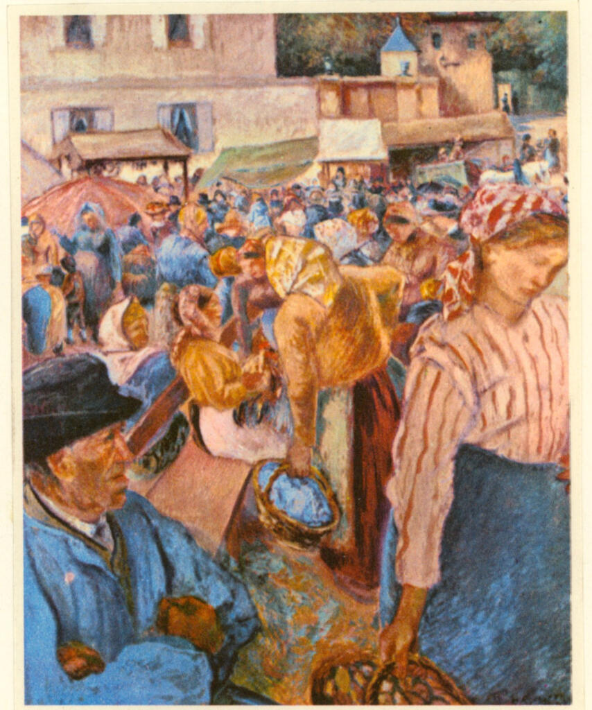 Anonimo , Pissarro, Camille - sec. XIX - Marché à Pontoise