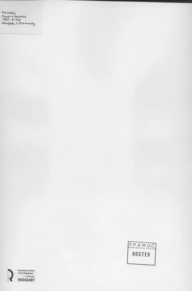 Anonimo , Pissarro, Camille - sec. XIX - March&eacute; &agrave; Pontoise , retro