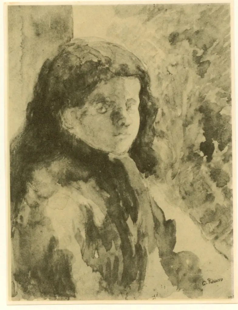 Anonimo , Pissarro, Camille - sec. XIX - La figlia Rodo , fronte