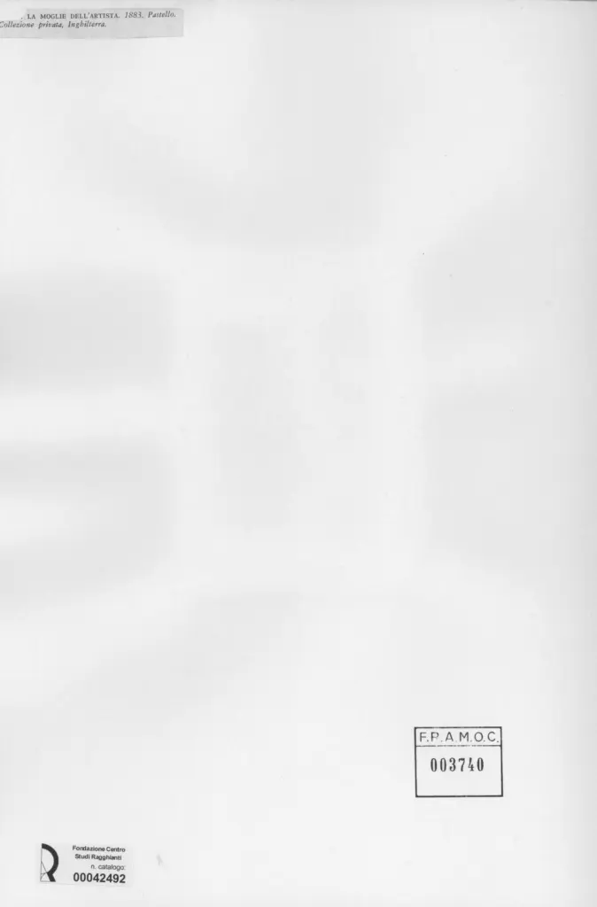 Anonimo , Pissarro, Camille - sec. XIX - La moglie dell'artista , retro