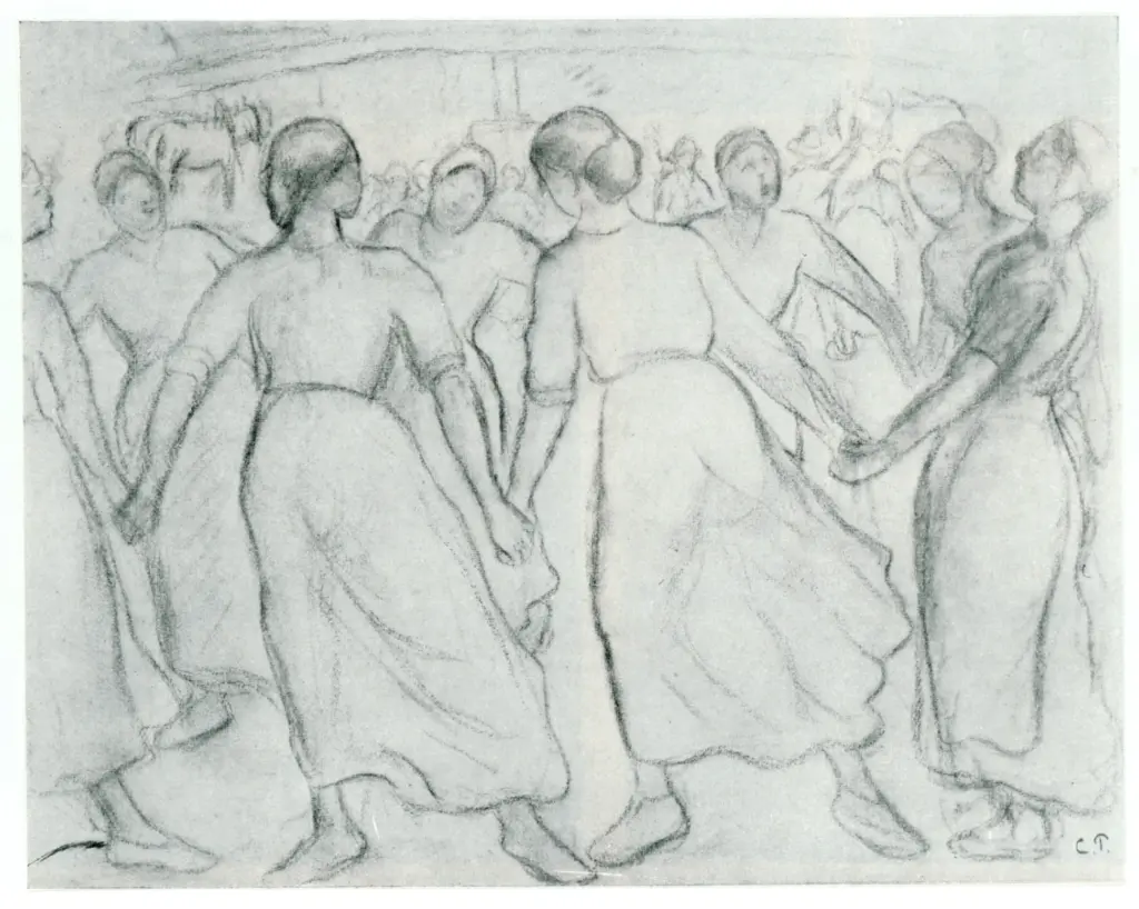 Anonimo , Pissarro, Camille - sec. XIX - La ronde , fronte