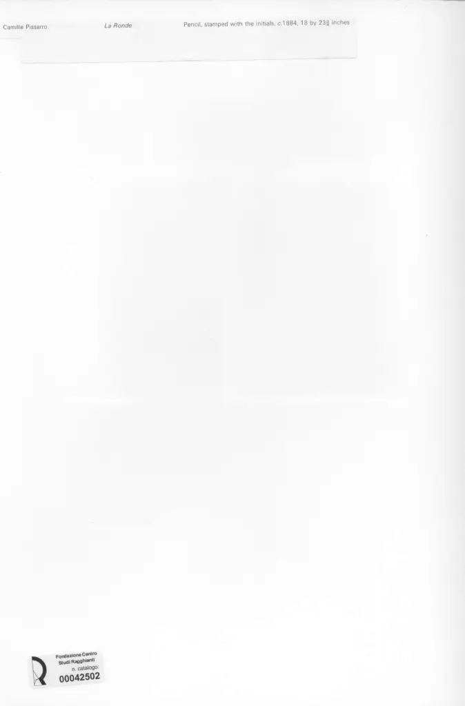 Anonimo , Pissarro, Camille - sec. XIX - La ronde , retro