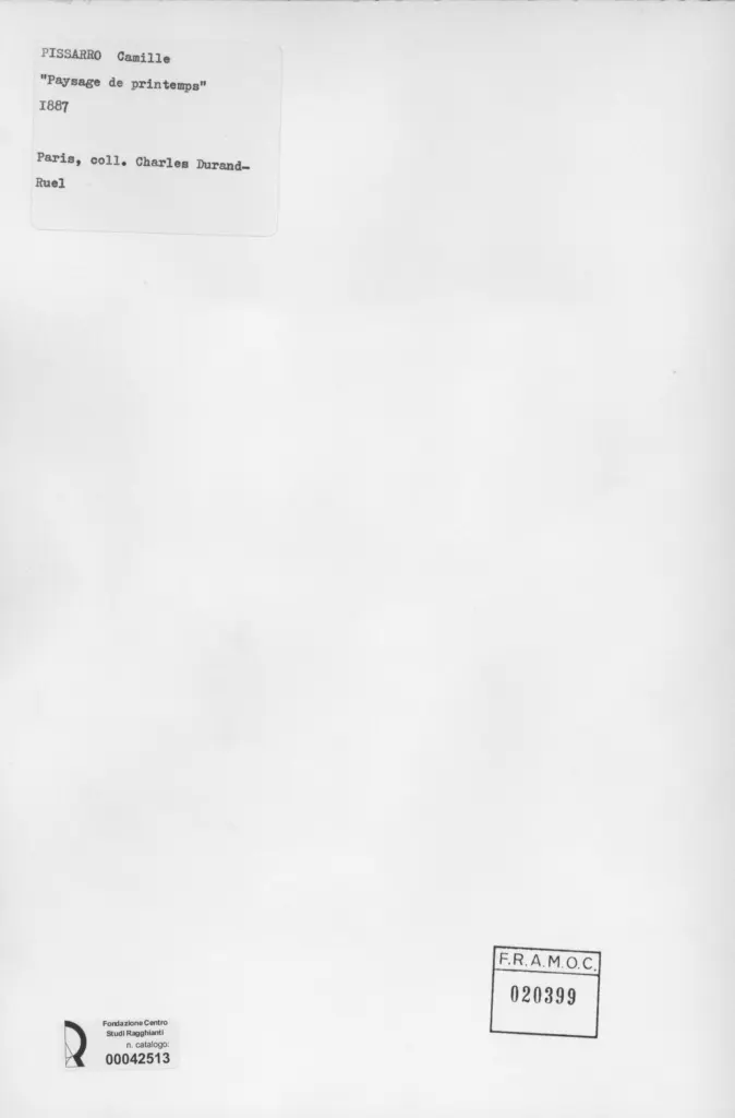 Anonimo , Pissarro, Camille - sec. XIX - Paysage de Printemps , retro
