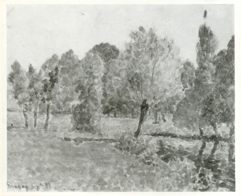 Anonimo , Pissarro, Camille - sec. XIX - Paysage , fronte