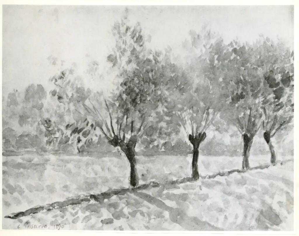 Anonimo , Pissarro, Camille - sec. XIX - Saules &agrave; Eragny , fronte