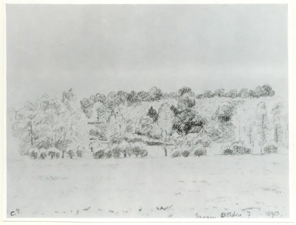 Anonimo , Pissarro, Camille - sec. XIX - Vue d'Eragny