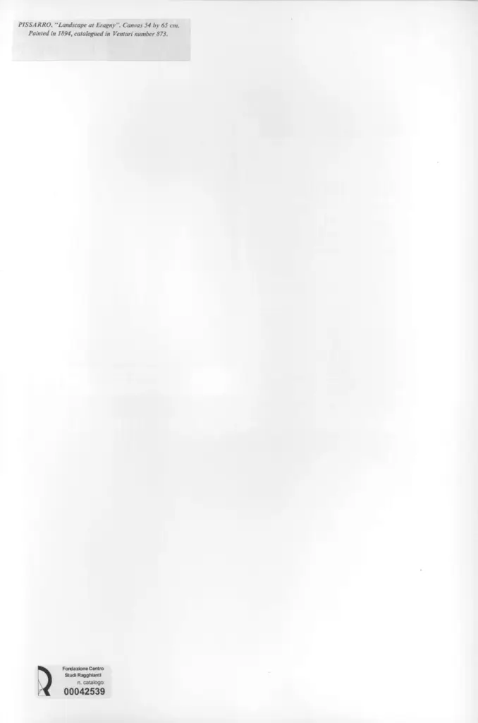 Anonimo , Pissarro, Camille - sec. XIX - Landscape at Eragny , retro