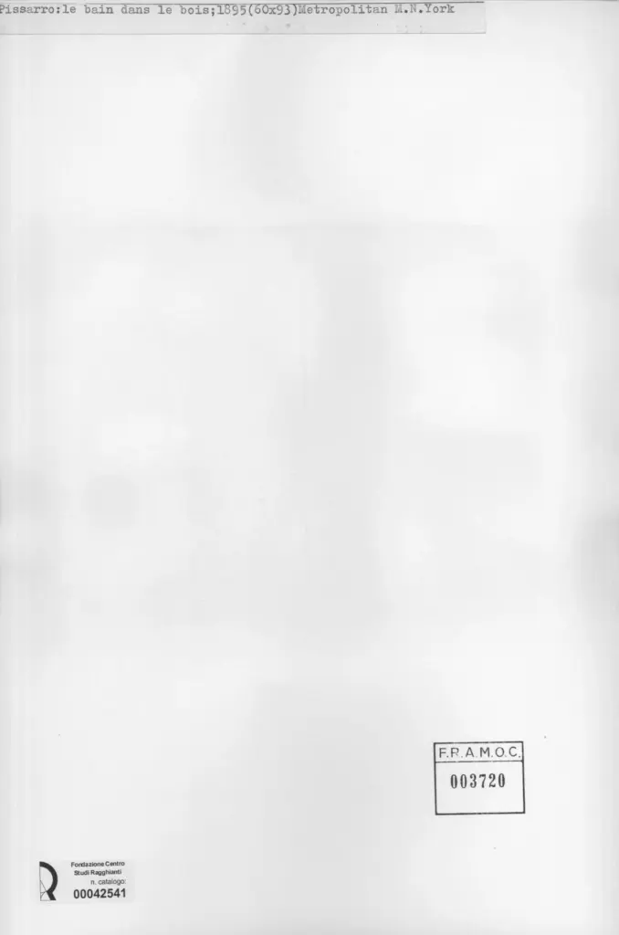 Anonimo , Pissarro, Camille - sec. XIX - Le bain dans le bois , retro