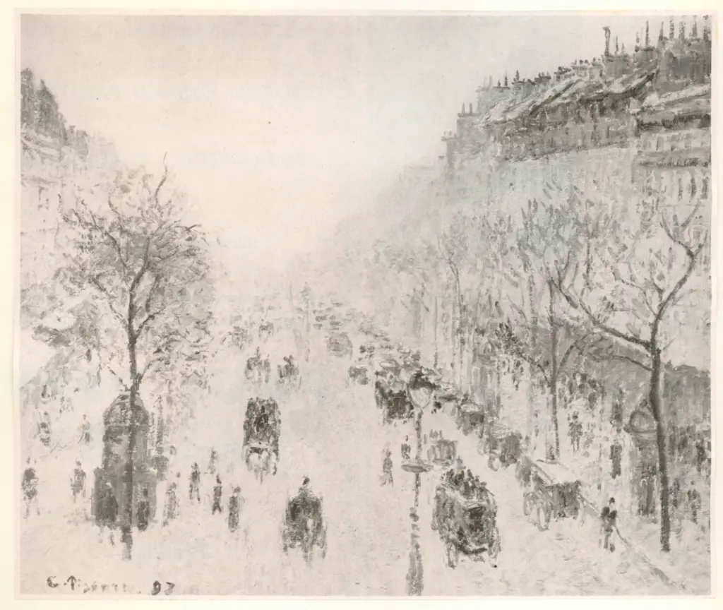 Anonimo , Pissarro, Camille - sec. XIX - Boulevard Montmartre , fronte