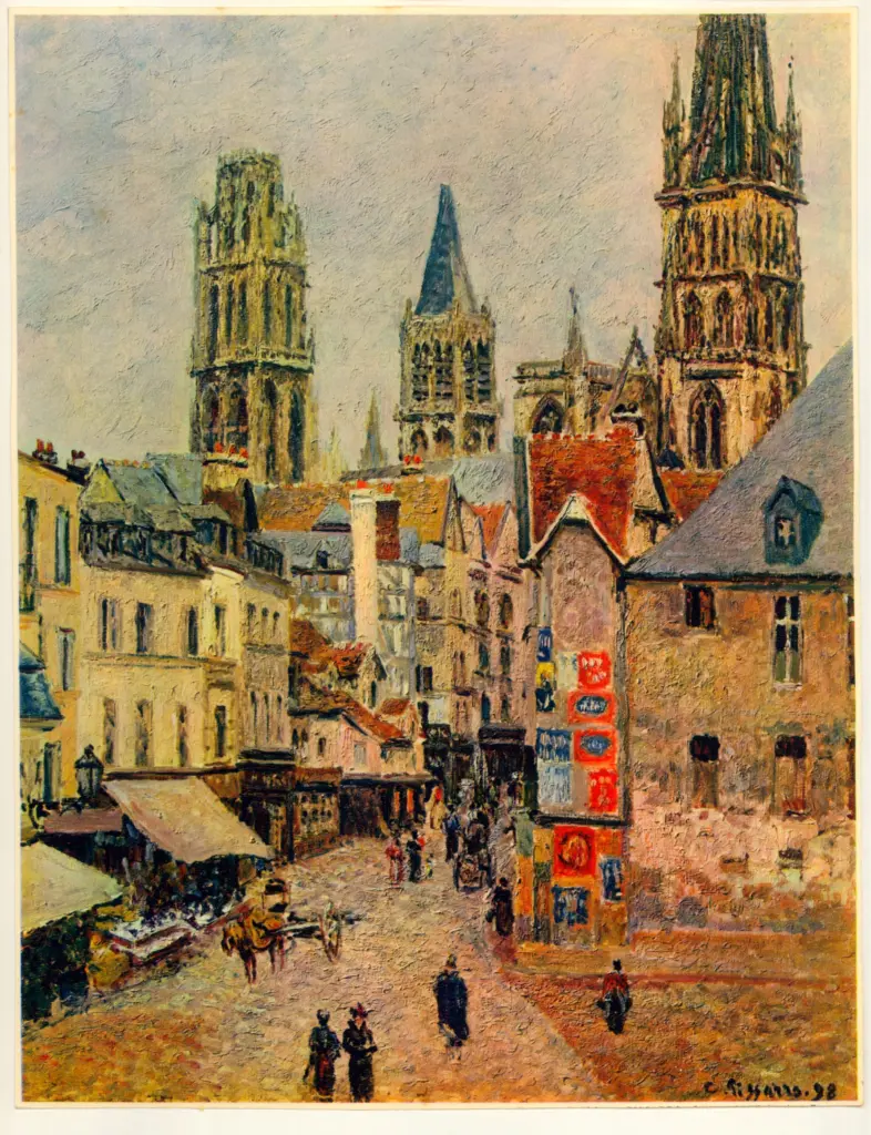 Anonimo , Pissarro, Camille - sec. XIX - La Rue de l'Epicerie &agrave; Rouen , fronte