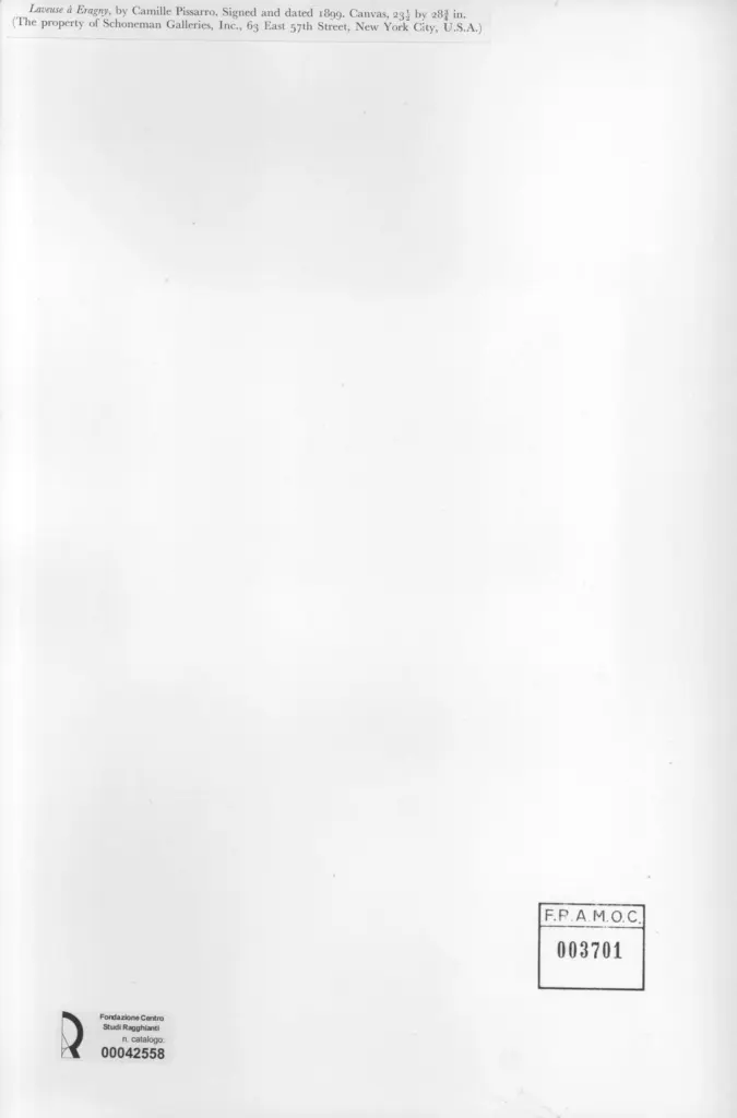 Anonimo , Pissarro, Camille - sec. XIX - Laveuse &agrave; Eragny , retro
