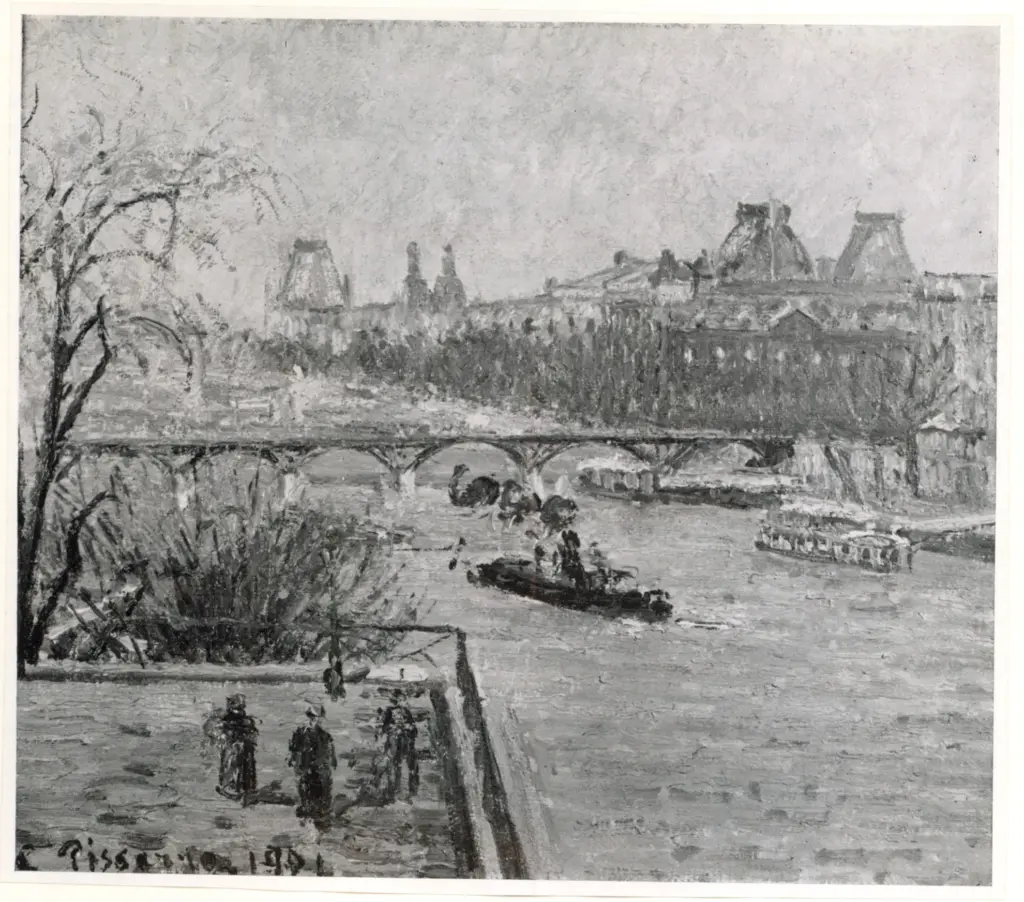 Anonimo , Pissarro, Camille - sec. XX - Le Louvre , fronte