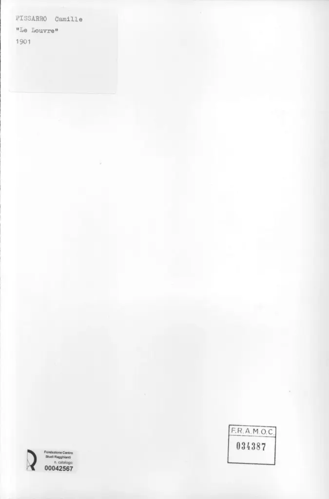 Anonimo , Pissarro, Camille - sec. XX - Le Louvre , retro