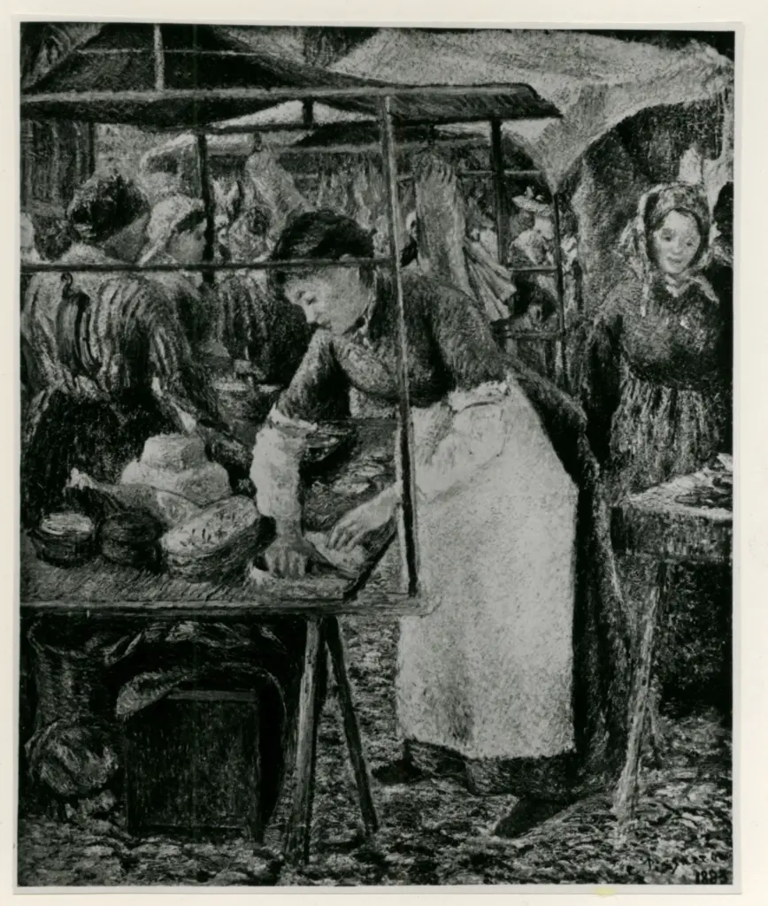 Anonimo , Pissarro, Camille - sec. XIX - La Charcuti&egrave;re , fronte