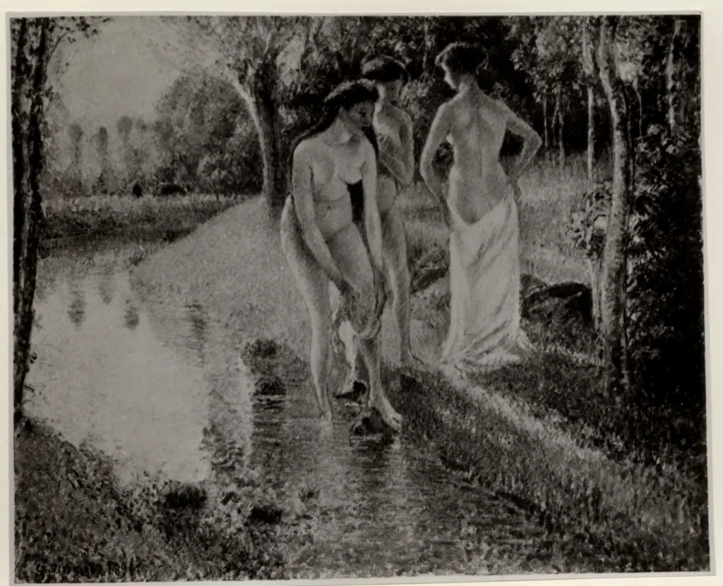 Anonimo , Pissarro, Camille - sec. XIX - Le bain , fronte