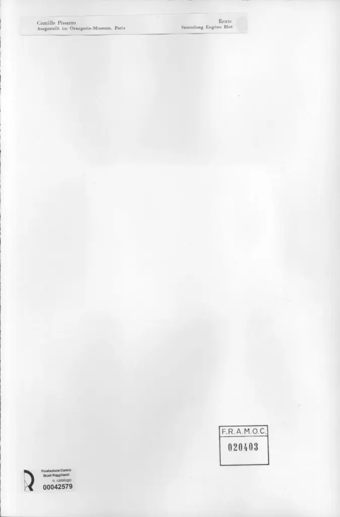 Anonimo , Pissarro, Camille - sec. XIX - Ernte , retro