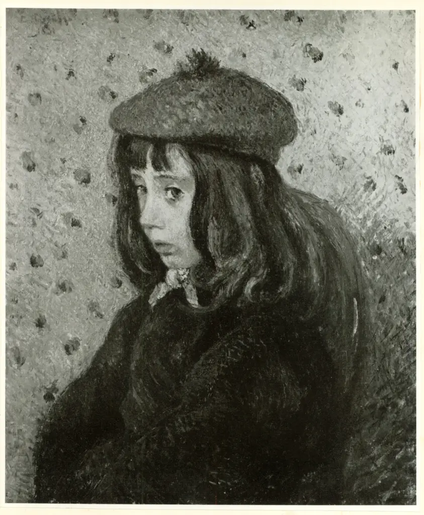 Anonimo , Pissarro, Camille - sec. XIX - Portrait of his son, Felix , fronte