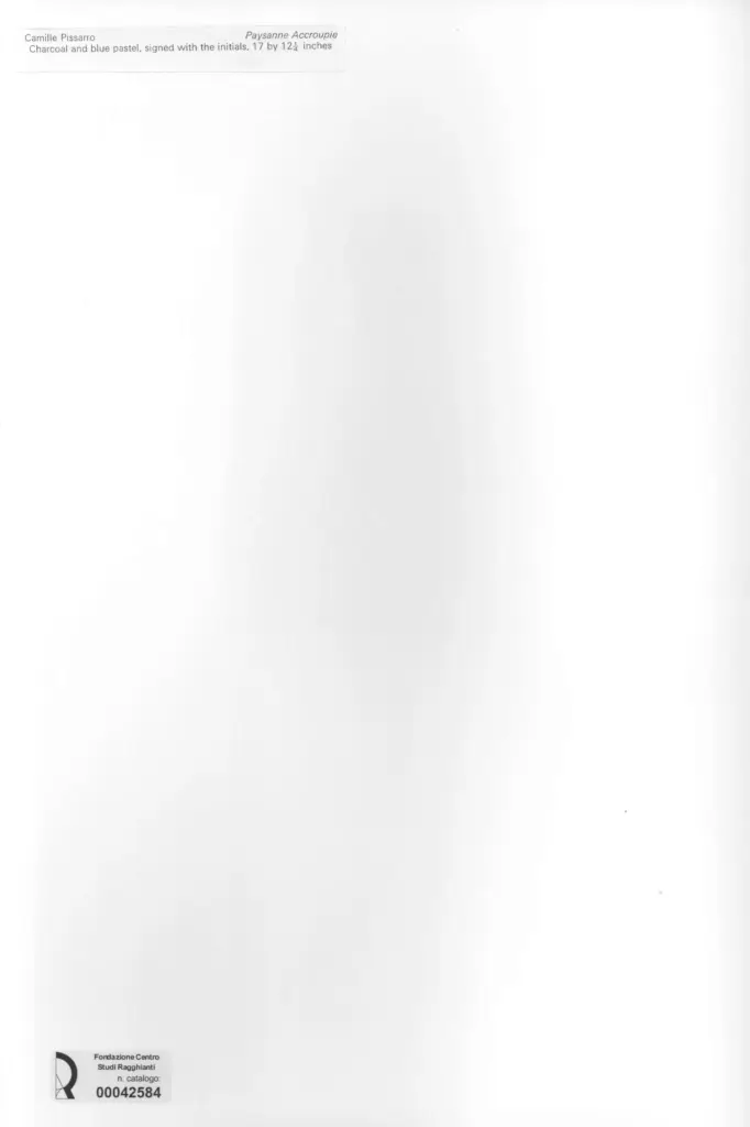 Anonimo , Pissarro, Camille - sec. XIX - Paysanne Accroupie , retro