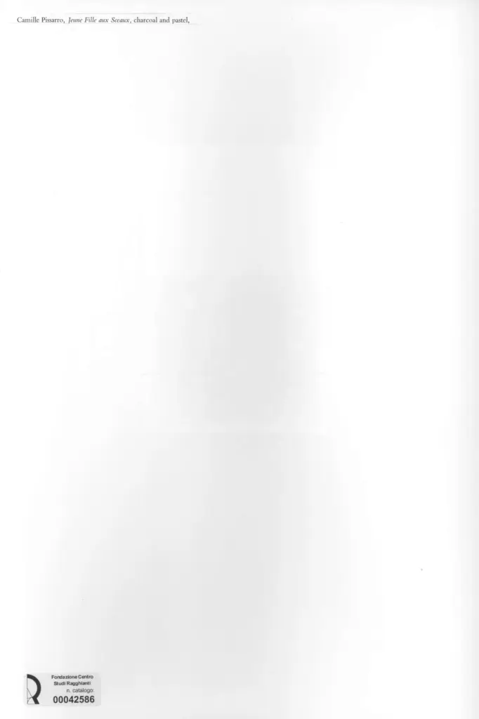 Anonimo , Pissarro, Camille - sec. XIX - Jeune fille aux sceaux , retro