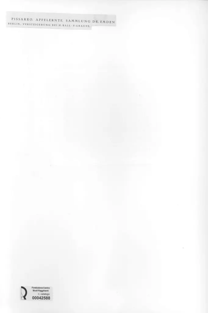 Anonimo , Pissarro, Camille - sec. XIX , retro