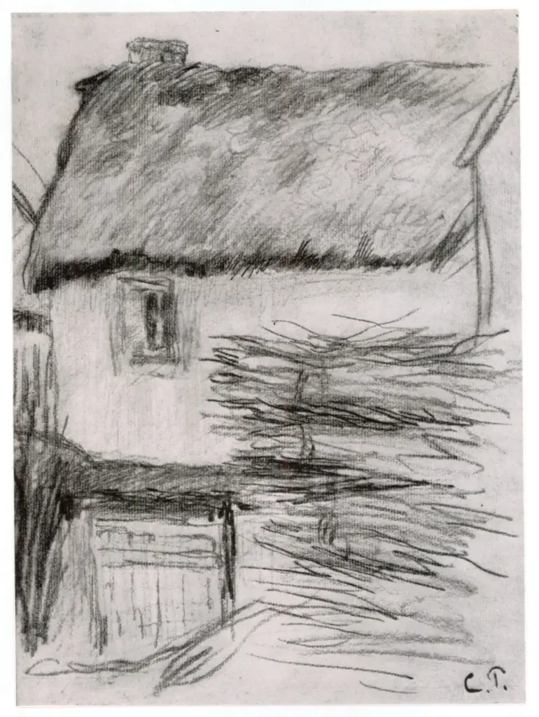 Anonimo , Pissarro, Camille - sec. XIX - La ferme , fronte