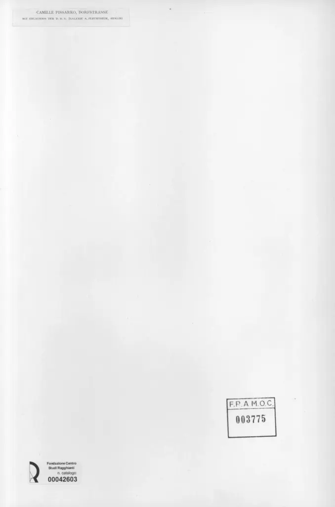 Anonimo , Pissarro, Camille - sec. XIX , retro