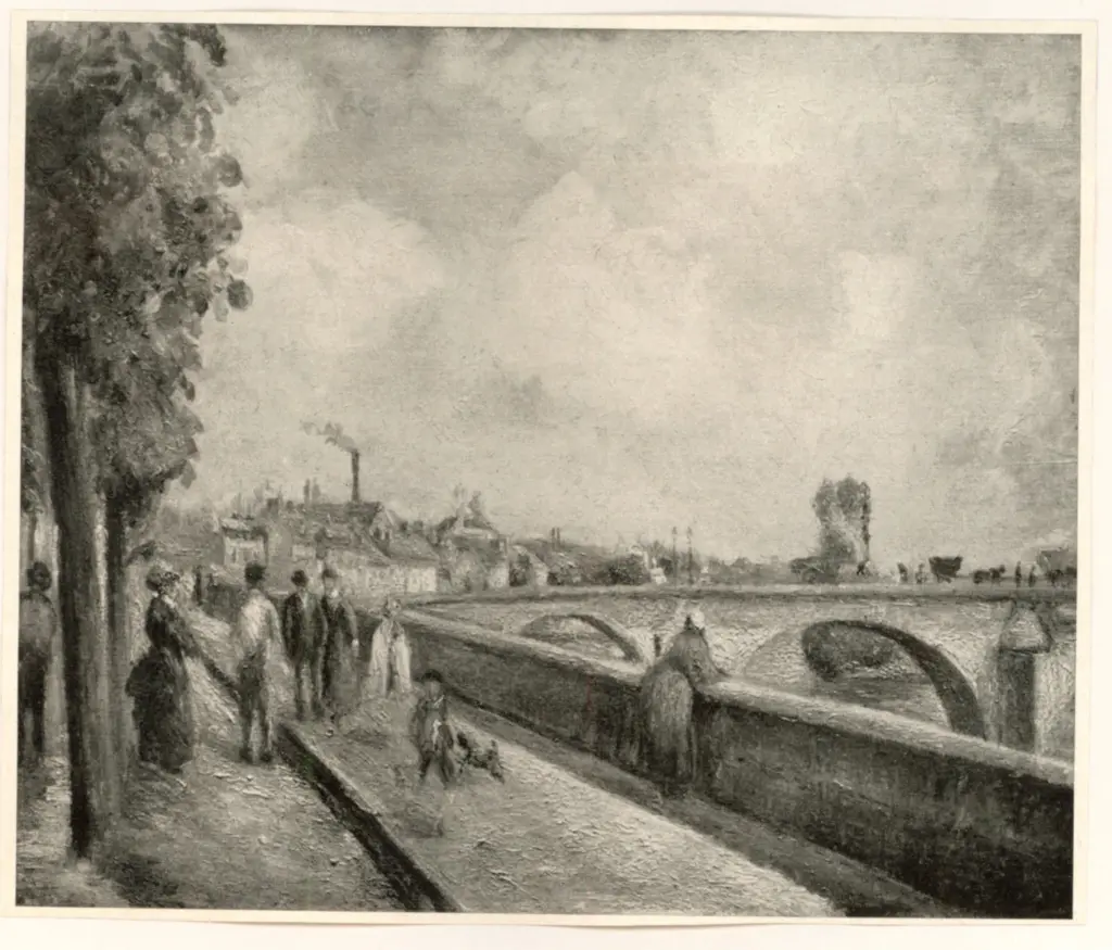 Anonimo , Pissarro, Camille - sec. XIX - Brucke von Pontoise , fronte