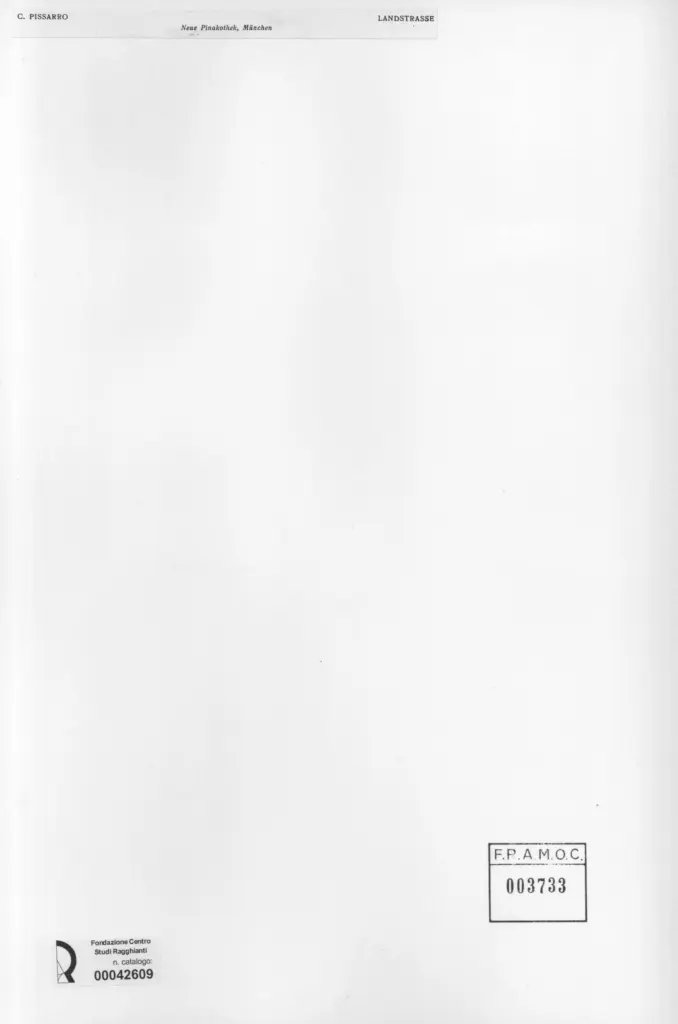 Anonimo , Pissarro, Camille - sec. XIX - Landstrasse , retro