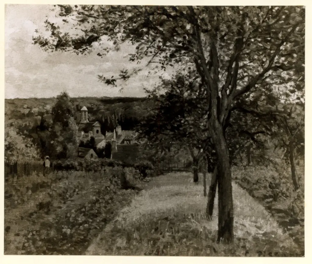 Anonimo , Pissarro, Camille - sec. XIX - Frutteto , fronte