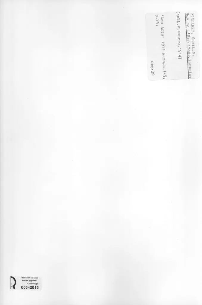 Anonimo , Pissarro, Camille - sec. XIX - Vue de l'Hermitage. Pontoise , retro