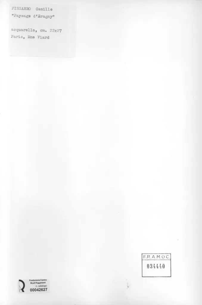 Anonimo , Pissarro, Camille - sec. XIX - Paysage d'Eragny , retro