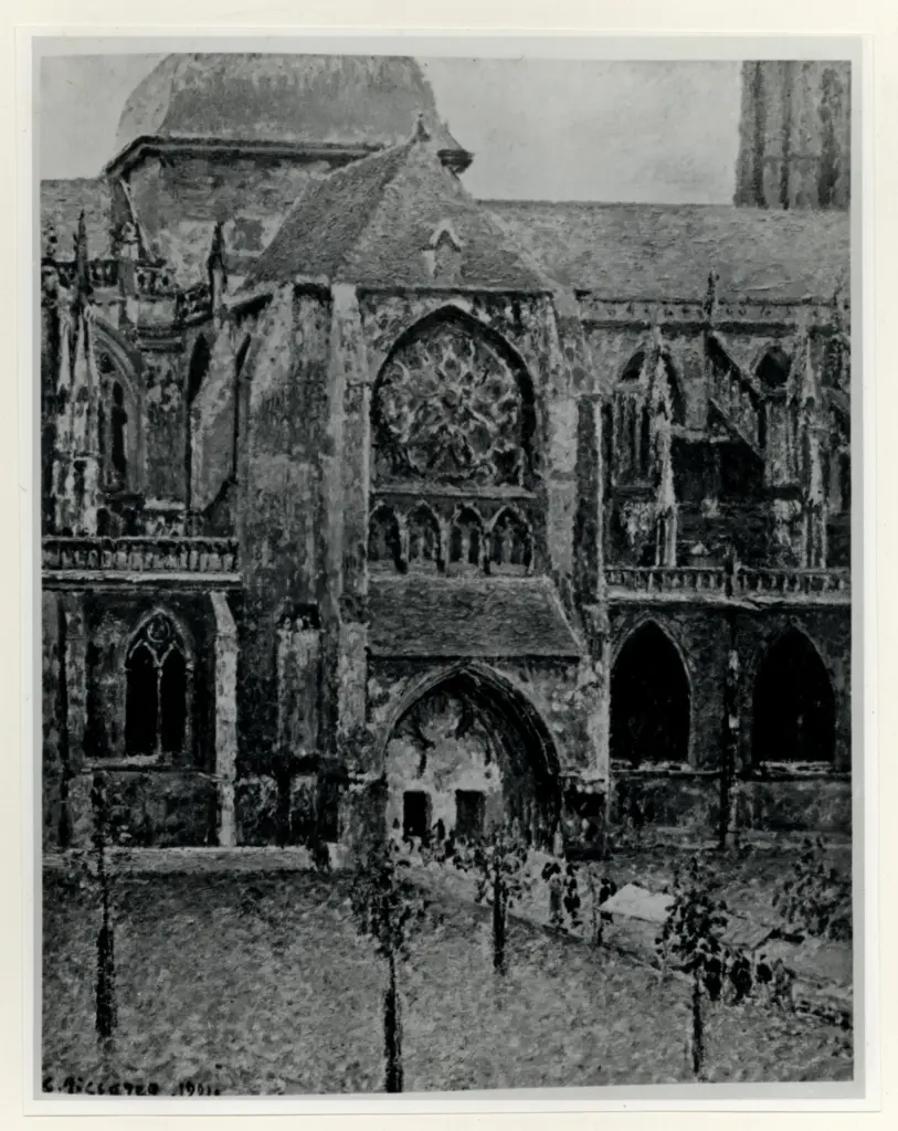Anonimo , Pissarro, Camille - sec. XIX - Eglise St. Jacques , fronte