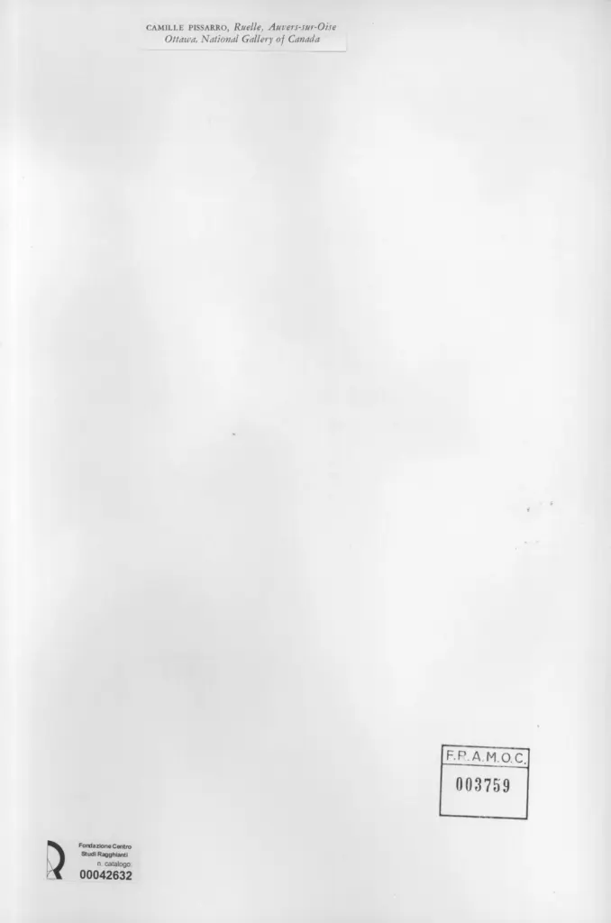 Anonimo , Pissarro, Camille - sec. XIX - Ruelle, Auvers-sur-Oise , retro