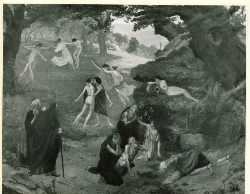 Anonimo , De Chavannes, P. Puvis - sec. XIX - Le Fontaine de Jouvence , fronte