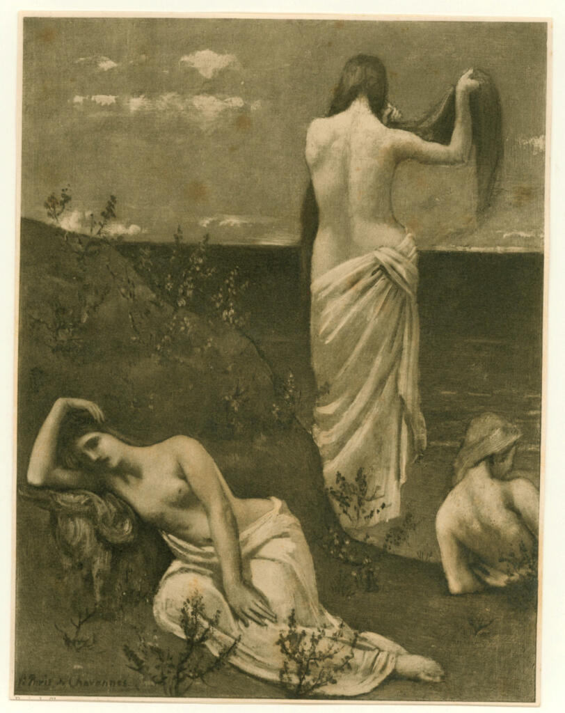 Anonimo , De Chavannes, P. Puvis - sec. XIX - Giovani donne , fronte