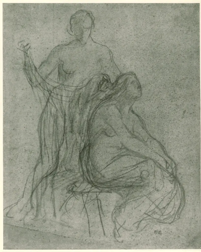 Anonimo , De Chavannes, P. Puvis - sec. XIX - La toilette , fronte