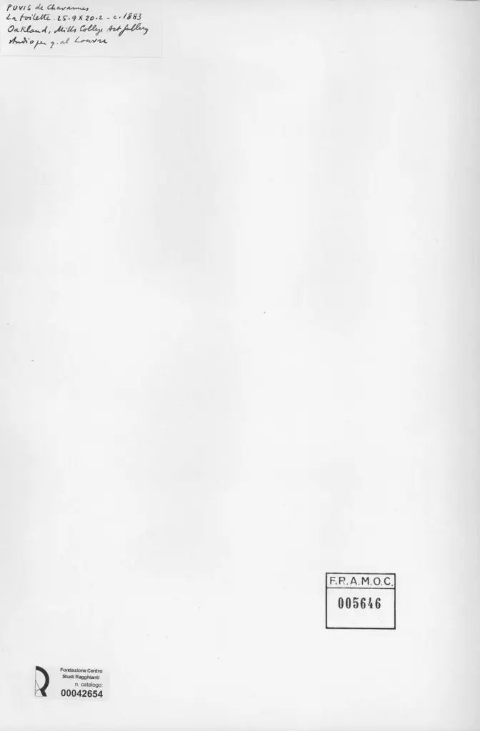 Anonimo , De Chavannes, P. Puvis - sec. XIX - La toilette , retro