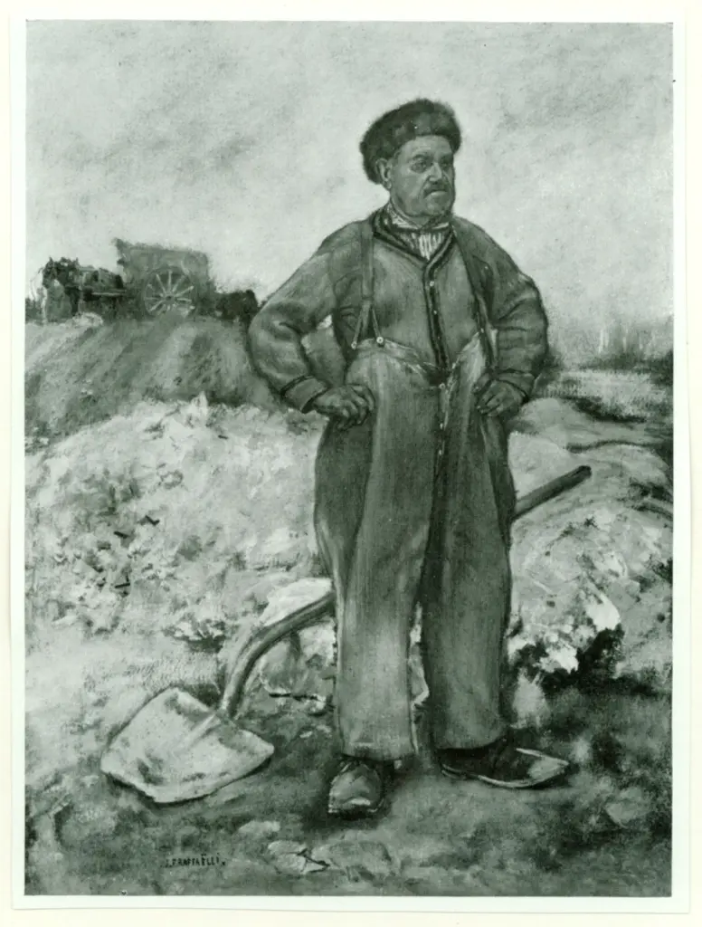 Anonimo , Raffaelli, Jaen Francois - sec. XIX - La Vieil Ouvrier , fronte