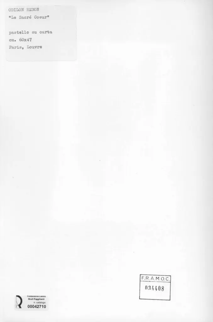 Anonimo , Redon, Odilon - sec. XIX - Le Sacr&eacute; Coeur , retro